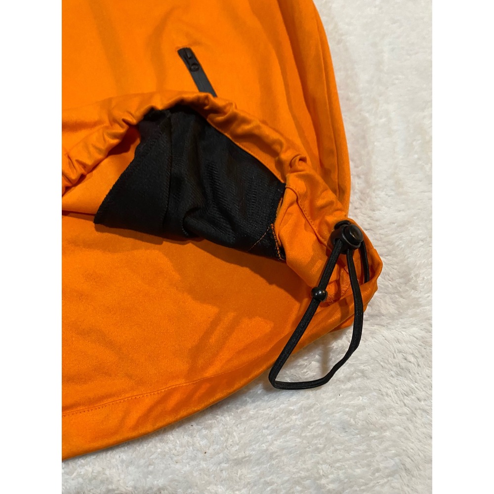 Crocs Relaxed Technology Mens Orange Quarter Zip Windbreaker Jacket Large L - Picture 5 of 10